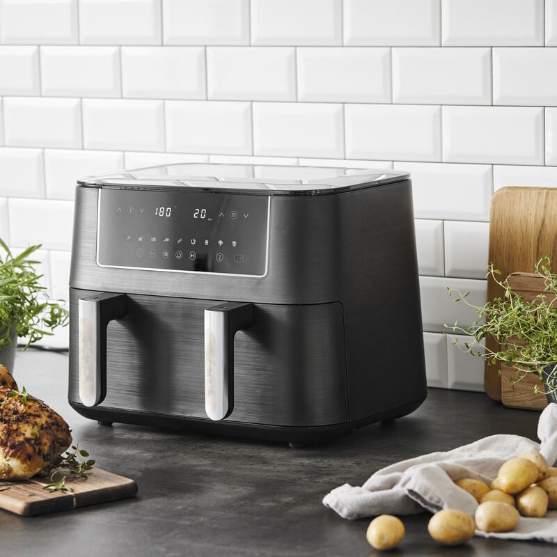 Nordic Sense Dobbelt airfryer 9,4 L skillerum